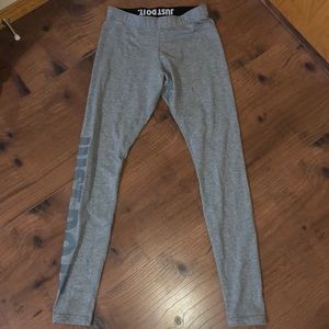 Gray Nike Just Do It Leggings